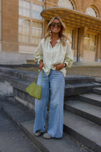 Yellow Checkered Dorine Blouse