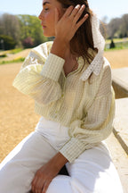 Yellow Checkered Dorine Blouse