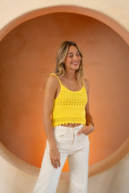 Yellow Duffy Top