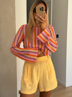 Yellow Lison Shorts