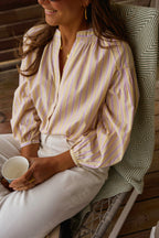 Yellow Striped Leny Blouse