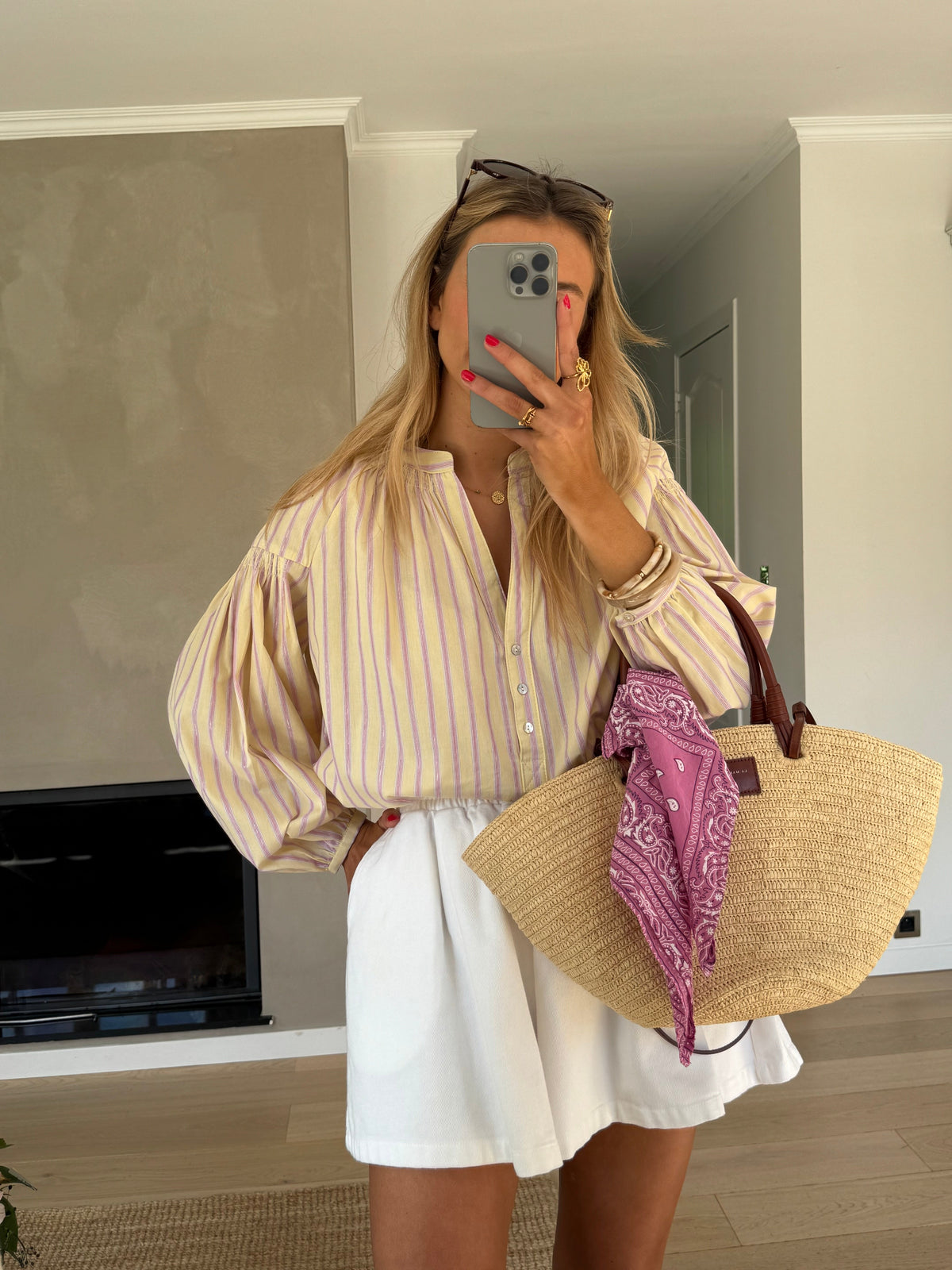 Yellow Striped Leny Blouse